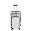 silver suitcase