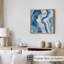 Abstrait, art abstrait en marbre bleu cristal V moderne-1542521620