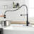 Automatic Touchless Kitchen Tap - Stainless Steel With Pull-Down Contemporary Style For Kitchens Hands Smart Faucet Motion Sensor Activated Hygienic Use In Black And Silver
