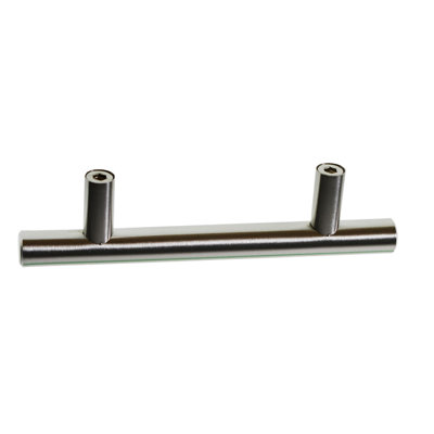 Findmall 20 Stainless Steel T-Shaped Hollow Furniture Handles - 96mm Hole Spacing, Includes 40 M4*25 Screws