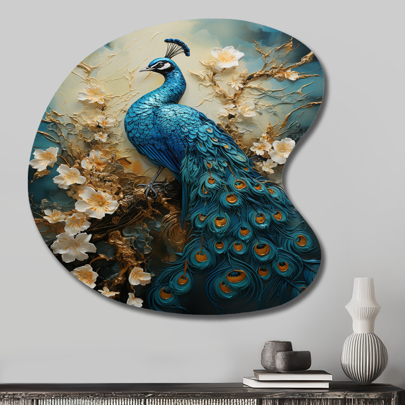 Décoration murale Thamim - Peacock, H 27 po x l 27 po