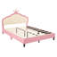 Lit princesse en cuir PU avec tête de lit-2137539128
