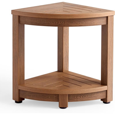 Banc de douche pour la douche intérieure, tabouret de coin en bois de polyester, siège de banc de salle de bain en plastique pour les pieds de rasage, siège de chaise de douche, repose-pieds de douche avec pieds réglables, antidérapant,