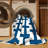 Machine Washable Checkered White Area Rug-202829842