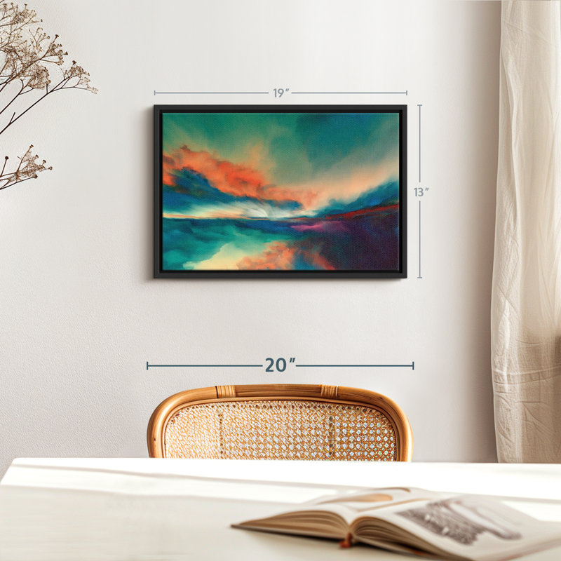 Abstract " Sunset Clouds Canvas Print ", 13" H x 19" W