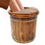 Seau pour bain de pieds avec repose-pieds