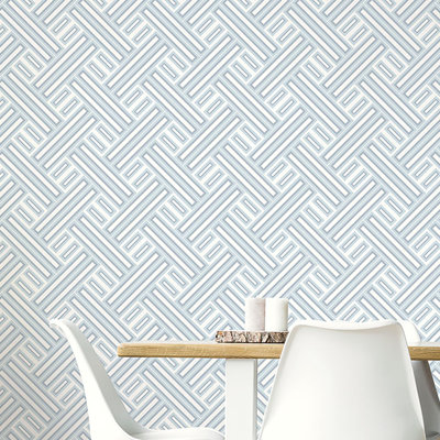 Geometrix 10m x 52.8cm Satin Wallpaper Roll