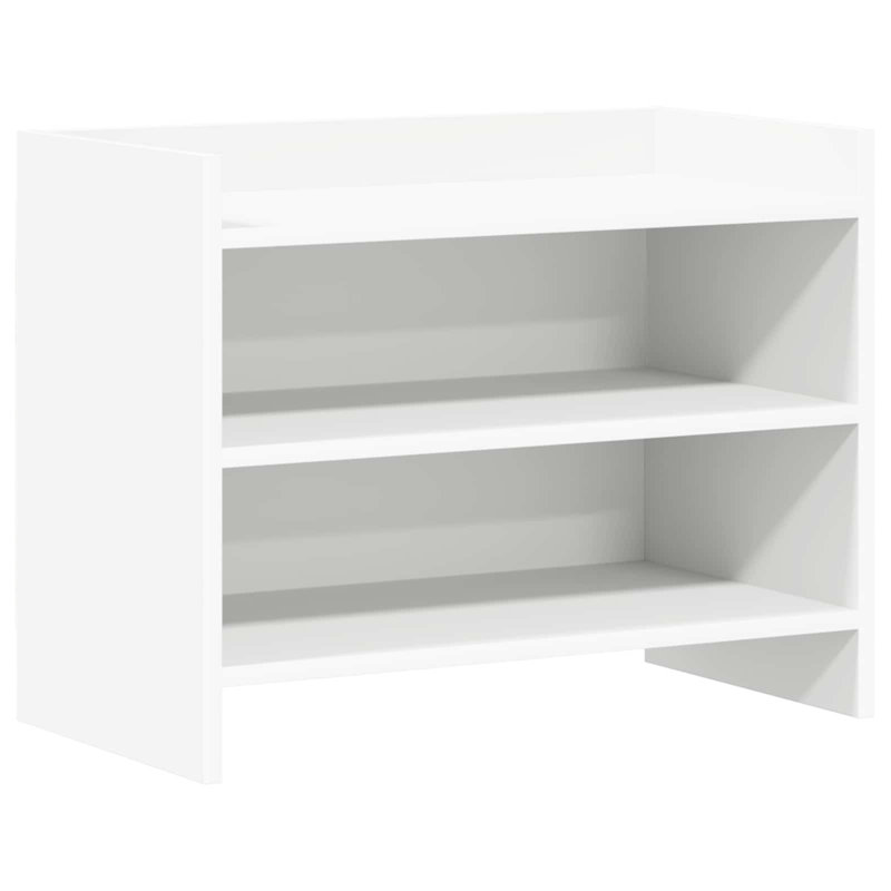 Unfinished TV Stand for TVs up to 28" with Fireplace Included, White