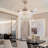 42Inch Modern Crystal Ceiling Fan LED Light With Remote Control-466582994