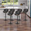 Tabourets de bar pivotants rembourrés modernes Zager-129057075-129057072