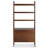 Berges 4-Tier Wood Bookcase with Doors