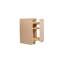Unfinished Ready To Assemble Solid Wood Shaker Kitchen Base Cabinet - 9" W x 34.5" H x 24" D - BS09