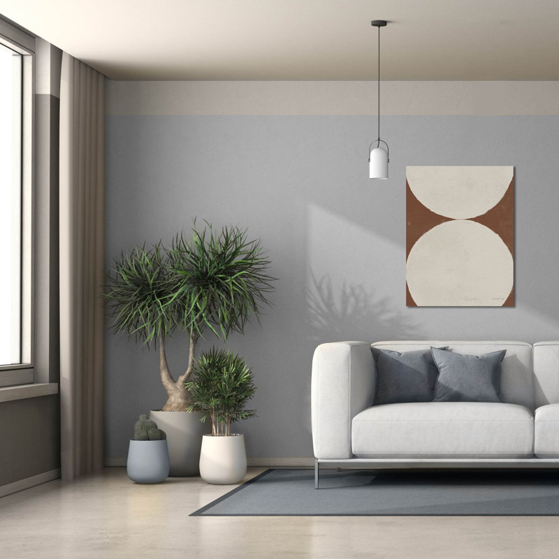 «Elegant Balance 2 Walnut Brown» par Danhui Nai, art mural sur toile, H 34 po x l 26 po