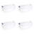Sterilite Plastic Storage Containers with Latching Lids, Clear