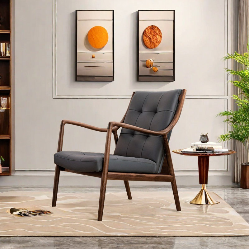 Comfortable Black Walnut Chair
