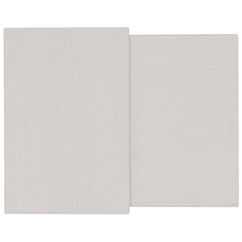 Arnette White Solid Wood Rectangular End Table with Storage