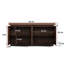 Buffet Buffet, Buffet de rangement décoratif moderne, Buffet de plancher luxueux avec buffet autoportant 4 portes
