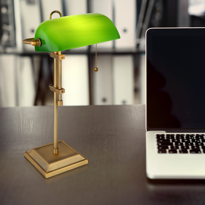 Baidnath Adjustable Metal Bankers Chair Lamp
