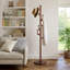 Solid Wood Freestanding 5 - Hook Coat Rack
