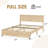 Full/Queen Bed Frame with Rattan Headboard, Platform Bed Frame, Mid Century Bed Frame with 2 Storage Drawers, Large Under-Bed Space, No Box Spring Needed, Easy Assembly-194621836