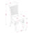 3 Piece Dining Room Table Set Contains a Round Kitchen Table with Pedestal and 2 Dining Chairs, 36x36 Inch, Buttermilk & Cherry-124569737-124569736