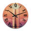Horloge murale en bois massif Sandisfield-1350170676