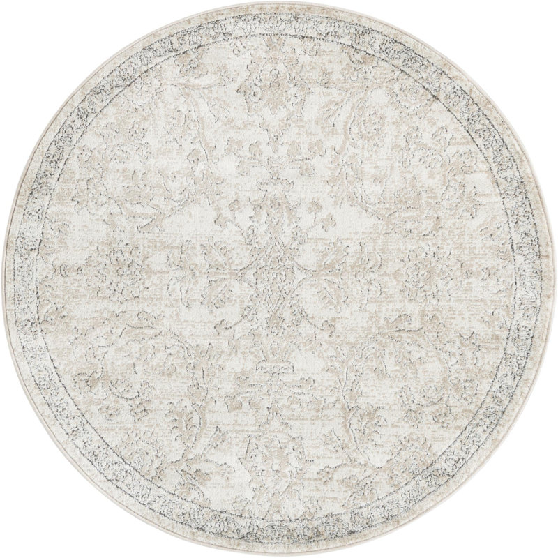 Tapis ivoire Gautier, Rond 5 pi 3 po