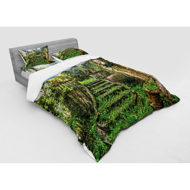 Rustic Polyester Duvet Cover, Queen Duvet Cover + 3 Additional Pieces