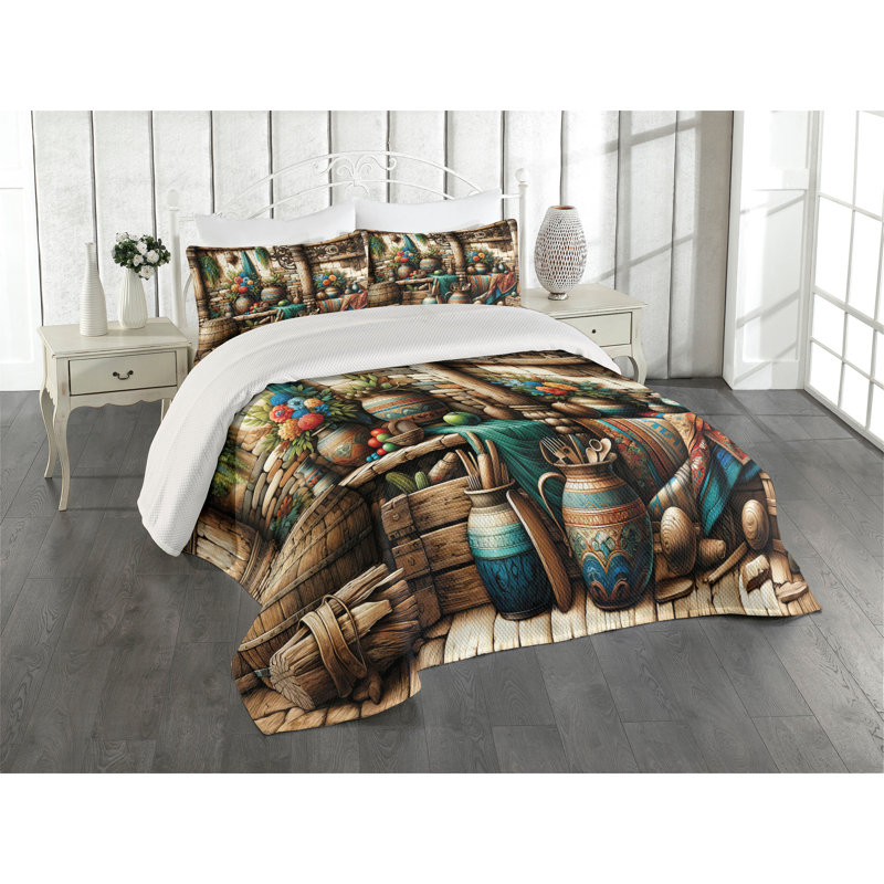 Polyester Coverlet, Queen Coverlet + 2 Standard Shams