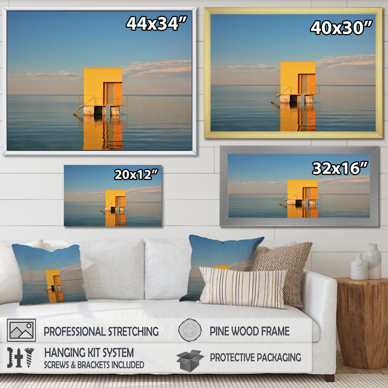Quayle sur toile, Cadre simple noir, H 16 po x l 32 po x P 1 po