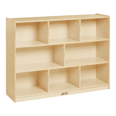 ECR4Kids 8-Compartment Mobile Storage Cabinet, Elementary, Classroom Furniture