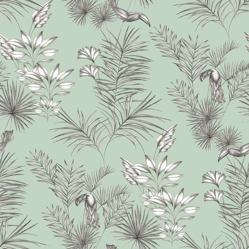 Rouleau de papier peint Chewey Toucan Toil, Menthe