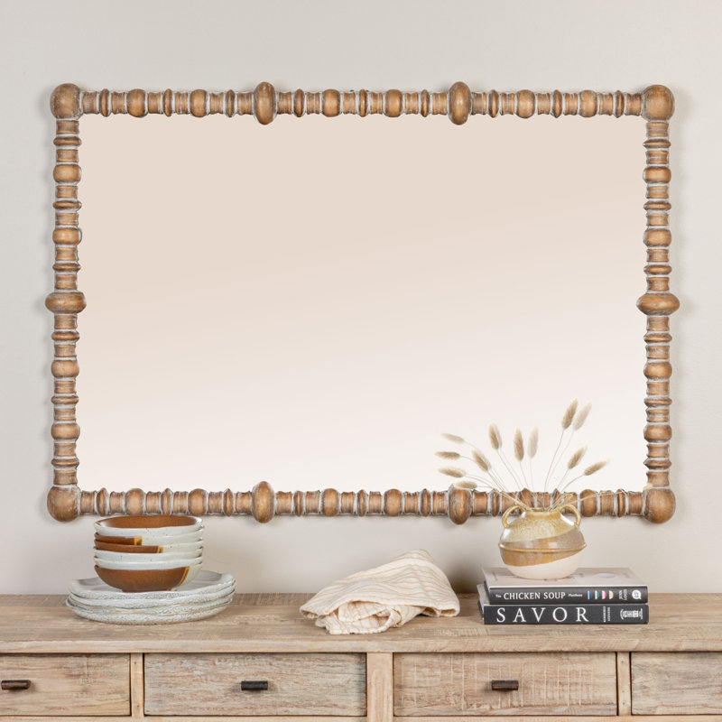 Miroir mural Scarlett, Brun, 44 po x 30,75 po