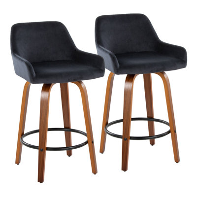 Ensemble de 2 tabourets de comptoir Daniella
