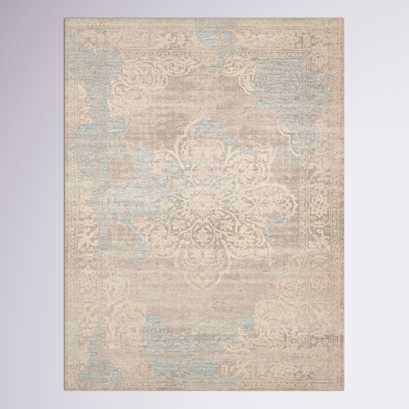 Ansonville Oriental Indoor Rug, Rectangle 4'1" x 6'1"