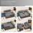 Boneless 87" Modular Sectional Sofa, L-Shape Cloud Sectional Couch, Cozy Boneless Couches For Living Room (Dark Grey, Left Facing Chaise)-1415993448-1415993452