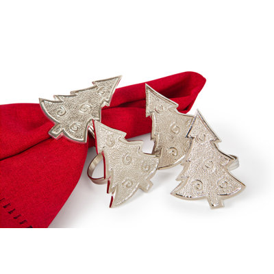Tannenbaum Christmas Tree Holiday Metal Napkin Ring