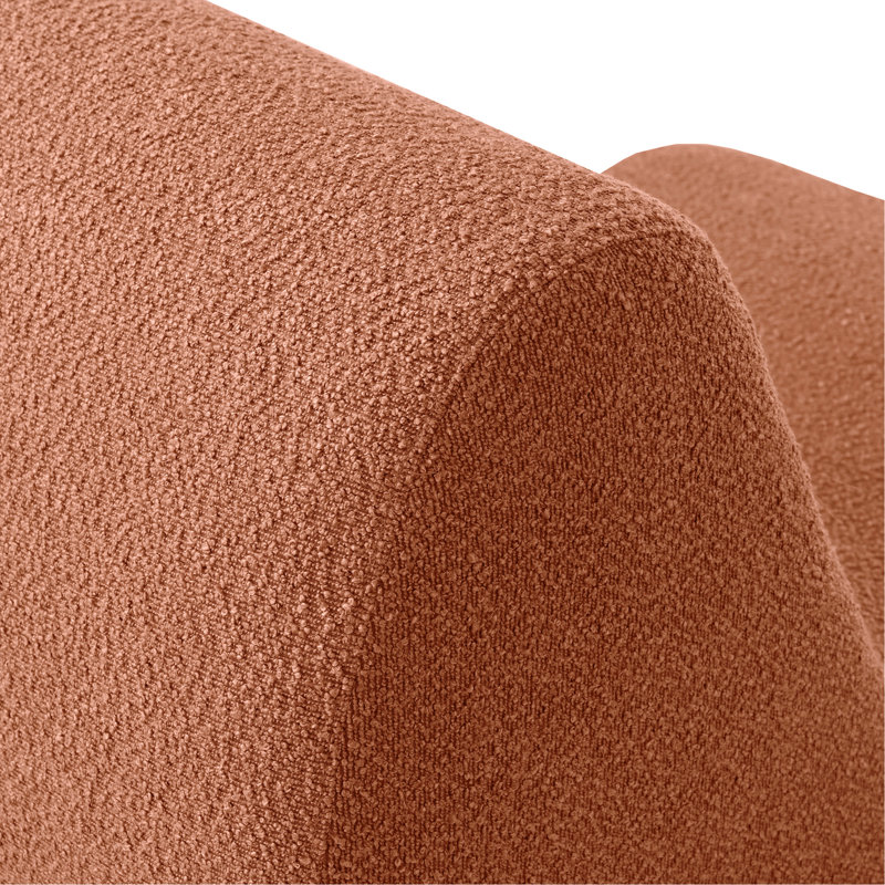 Fauteuil d'appoint confortable avec - courbe ergonomique pour rehausser la posture, rembourrage en mousse haute - configuration orange: l 29 po x 43,88 po; 27 po; support élégant sans assemblage: l 29 po x P 43,88 po