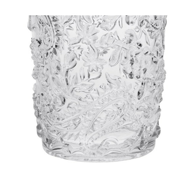 Verres à motif cachemire en acrylique, 17 oz liq., Clair