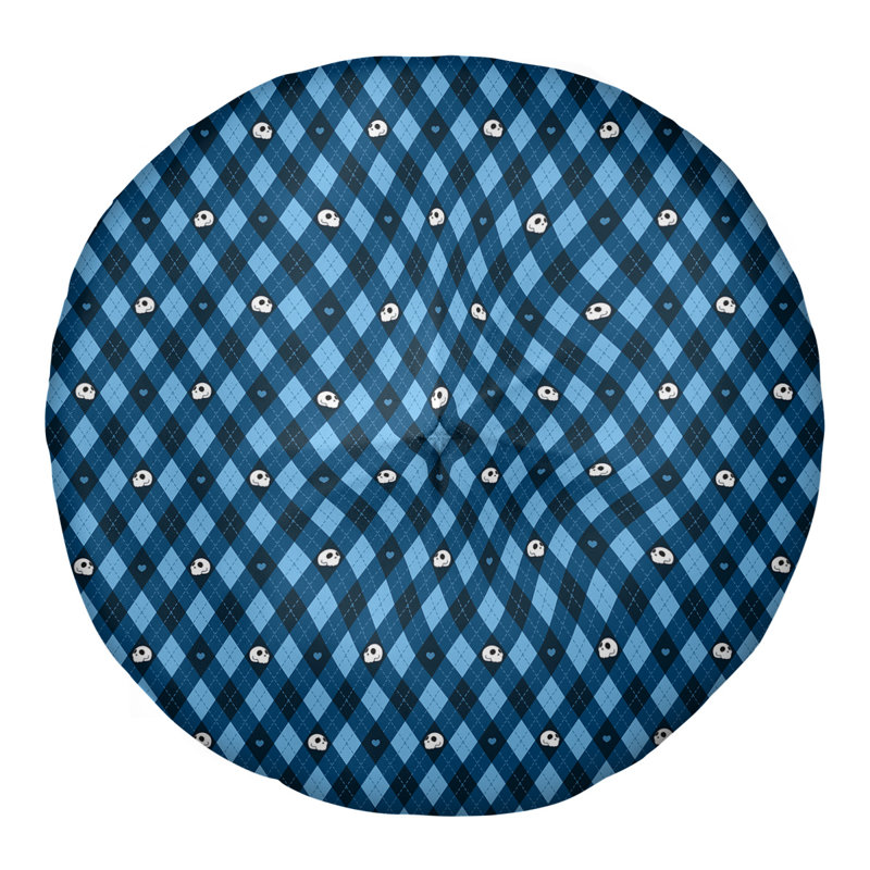 Coussin Katelyn Elizabeth, 30 po x 30 po, Bleu