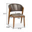 Chaise de salle à manger d'extérieur en osier 4 pièces Corrigan Studio®
