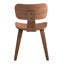 Chaise d'appoint sans accoudoirs en noyer Loagan (ensemble de 2)