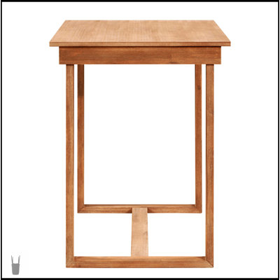 Ensemble de salle à manger 5 pièces à hauteur de comptoir Farmhouse avec table rectangulaire et 4 chaises pour espaces compacts