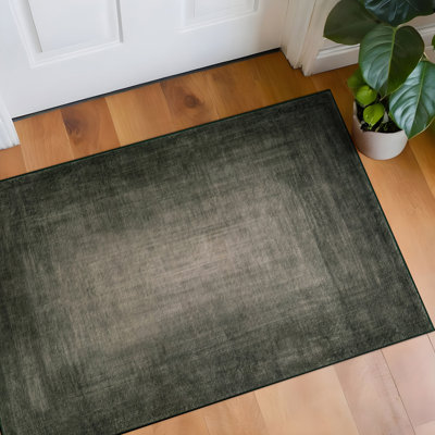 Tapis vert antidérapant et lavable à la machine Vignette Ombre