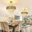 Modern Crystal Chandelier Gold Pendant Light Fixtures-377913139-377913142-377913143