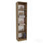 Bibliothèque Home Design Slim avec tablettes à 5 niveaux, chêne naturel