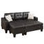 Canapé modulaire réversible avec repose-pieds 3 pièces