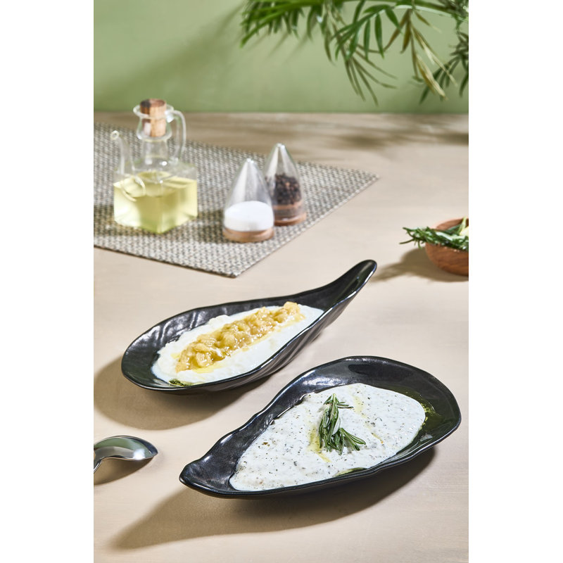 Ensemble de 2 assiettes de service en moule 100% verre 2 pièces