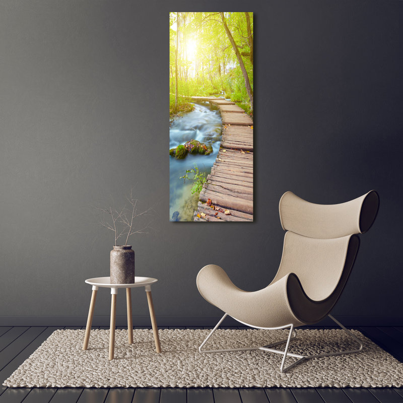 Path In The Forest - Wrapped Canvas Print