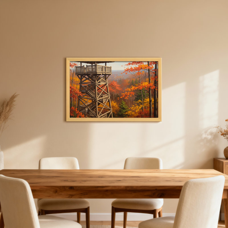 Plantes et fleurs, automne, tour de forêt, vue de paysage, peinture, H 12 po x l 18 po, Toile tendue, Ne s’applique pas